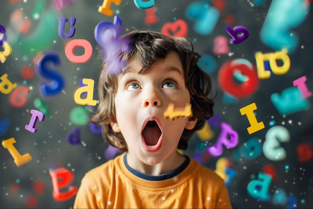 Nursery students learning