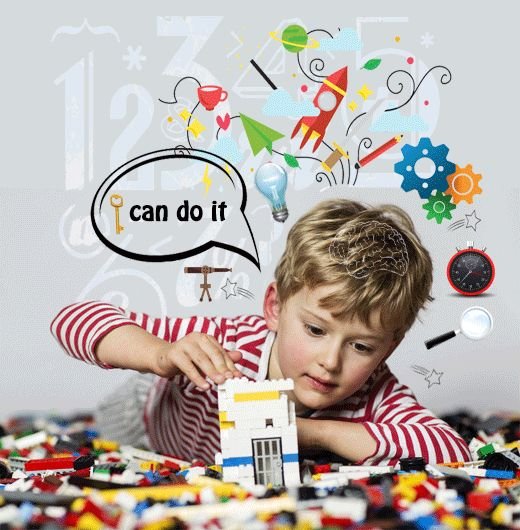 Children playing in ball pit